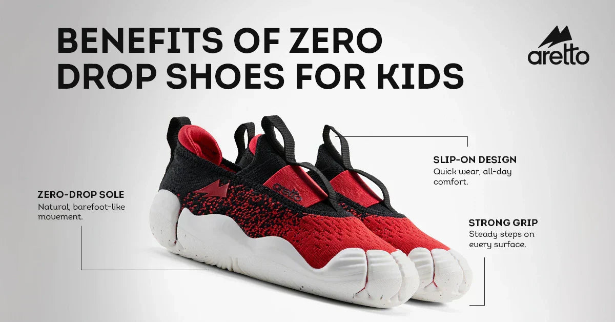 Benefits of zero drop shoes for children’s foot development