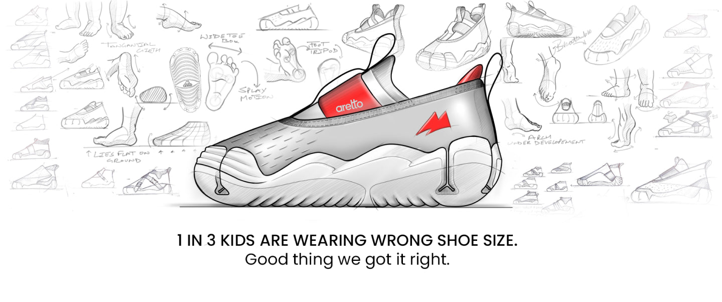 1 in 3 kids are wearing wrong shoe size