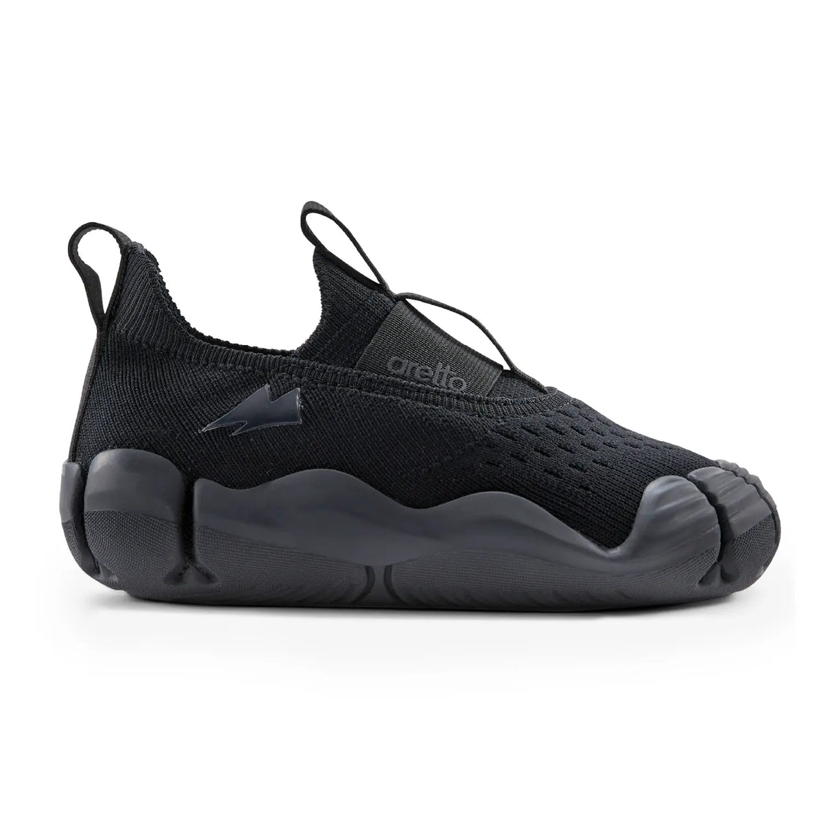 Aretto Leaps Black Kids Shoes