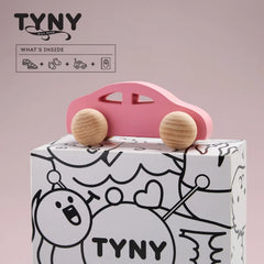 Aretto TYNY Pink Baby Shoes Gift Box – Bubble Blush, gift box contents
