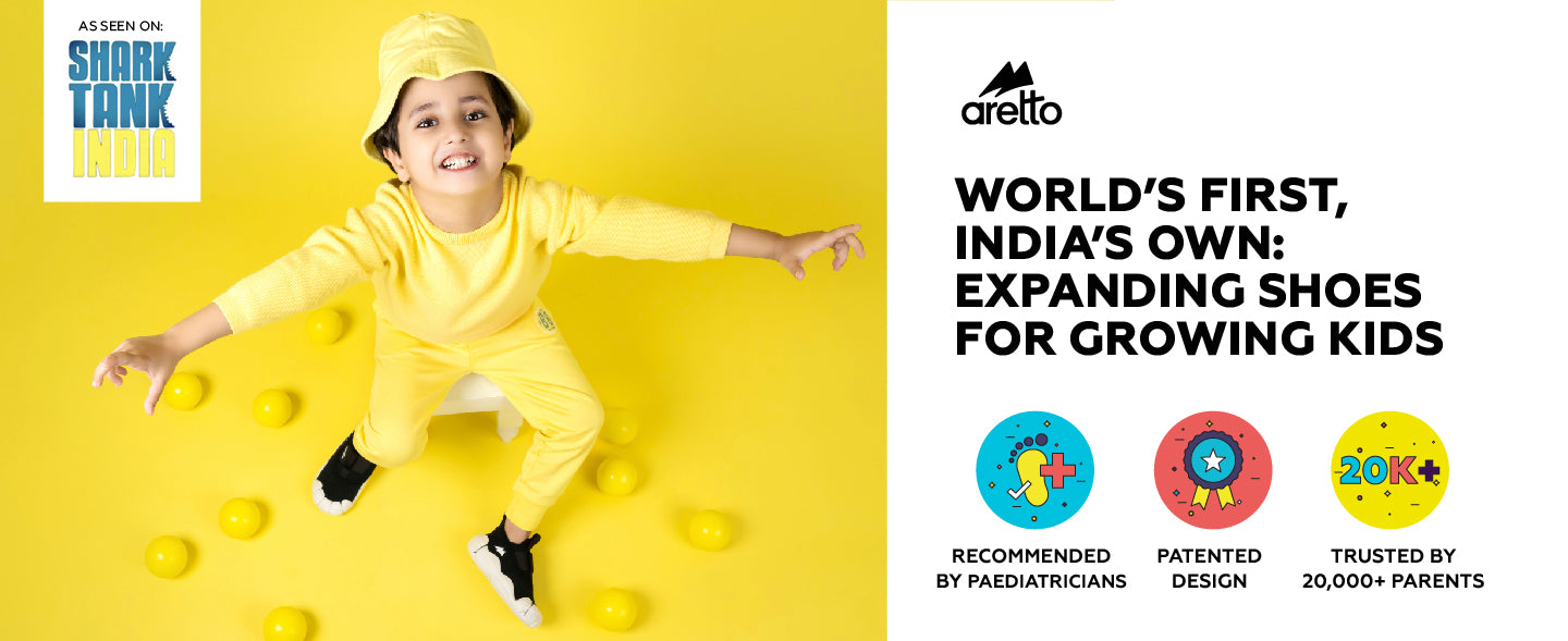 expandable & sustainable kids shoes in India