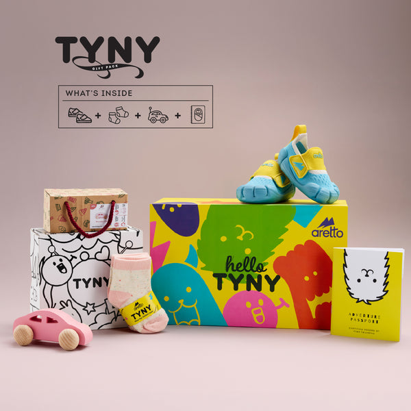 Aretto TYNY Gift Box Sky Blue Baby Shoes