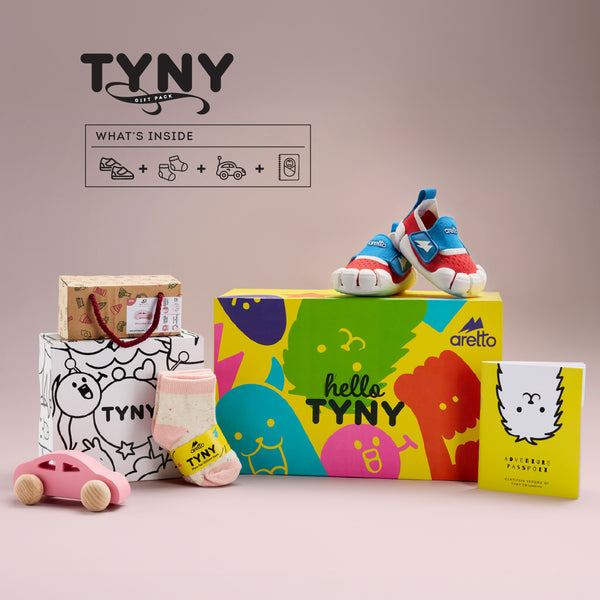 Aretto TYNY Gift Box Red Baby Shoes